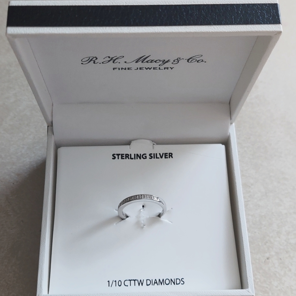 1/10 CTTW Diamond Sterling Silver ring from Macy's
